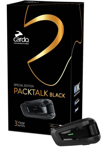 Мотогарнитура Cardo PACKTALK BLACK JBL SINGLE